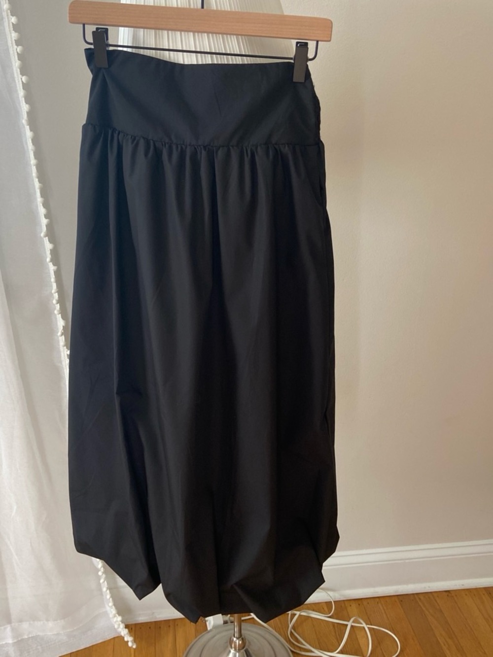 Amazon Black Midi Bubble Skirt for Women